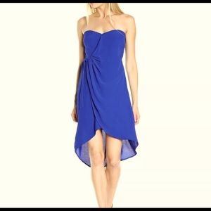 Astr Blue Josefina Strapless Dress